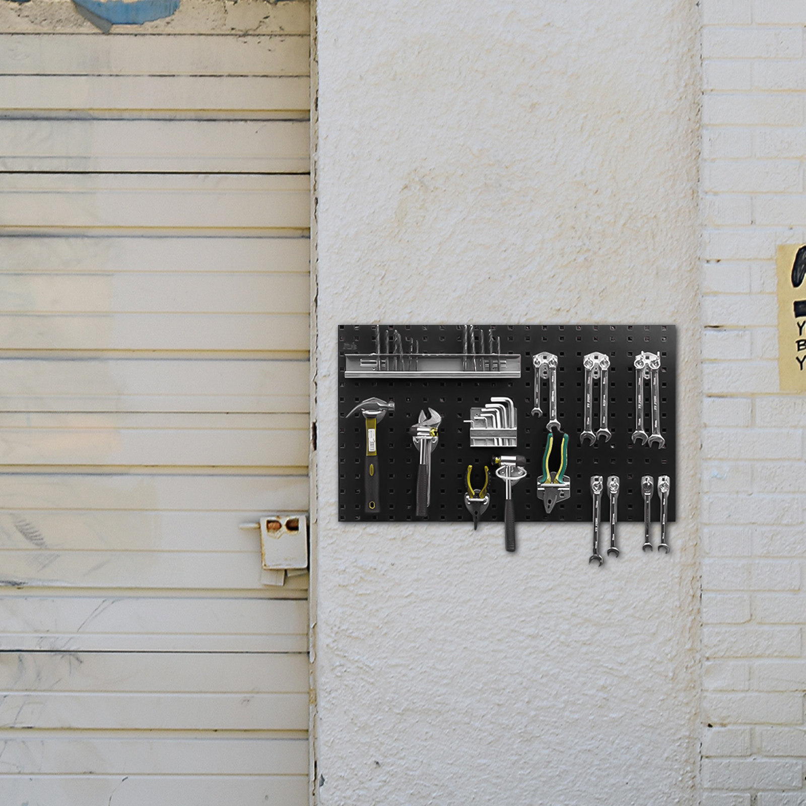 Workshop Tools.Hanging Board - 1 panel de tablero perforado de