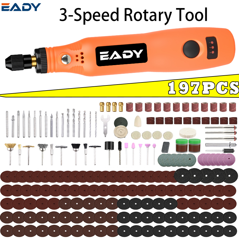 Power Tools For Workshop - Kit de herramientas rotatorias inalámbricas USB