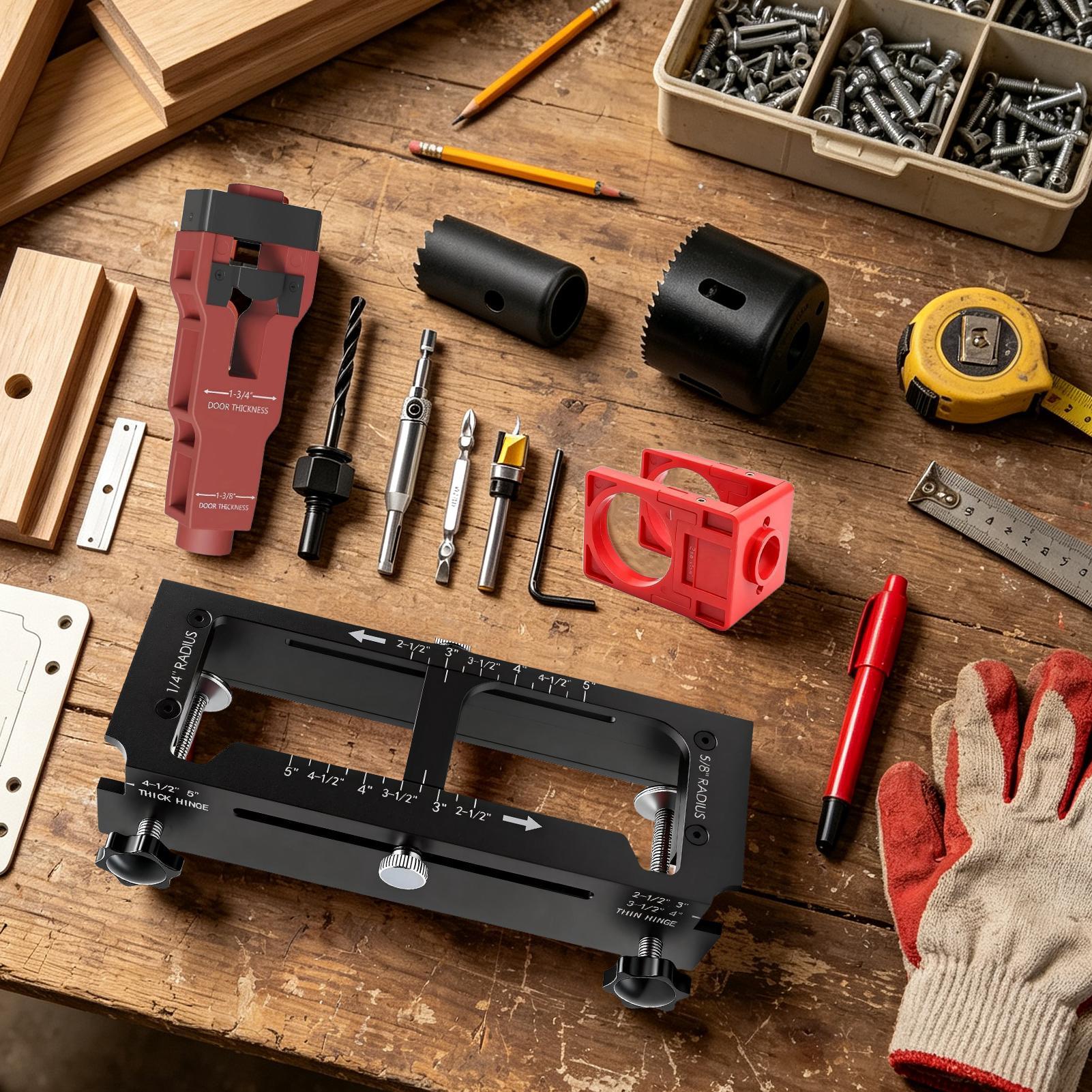 Plantilla para bisagras de pue - Tools For Home Workshop reseña y precio