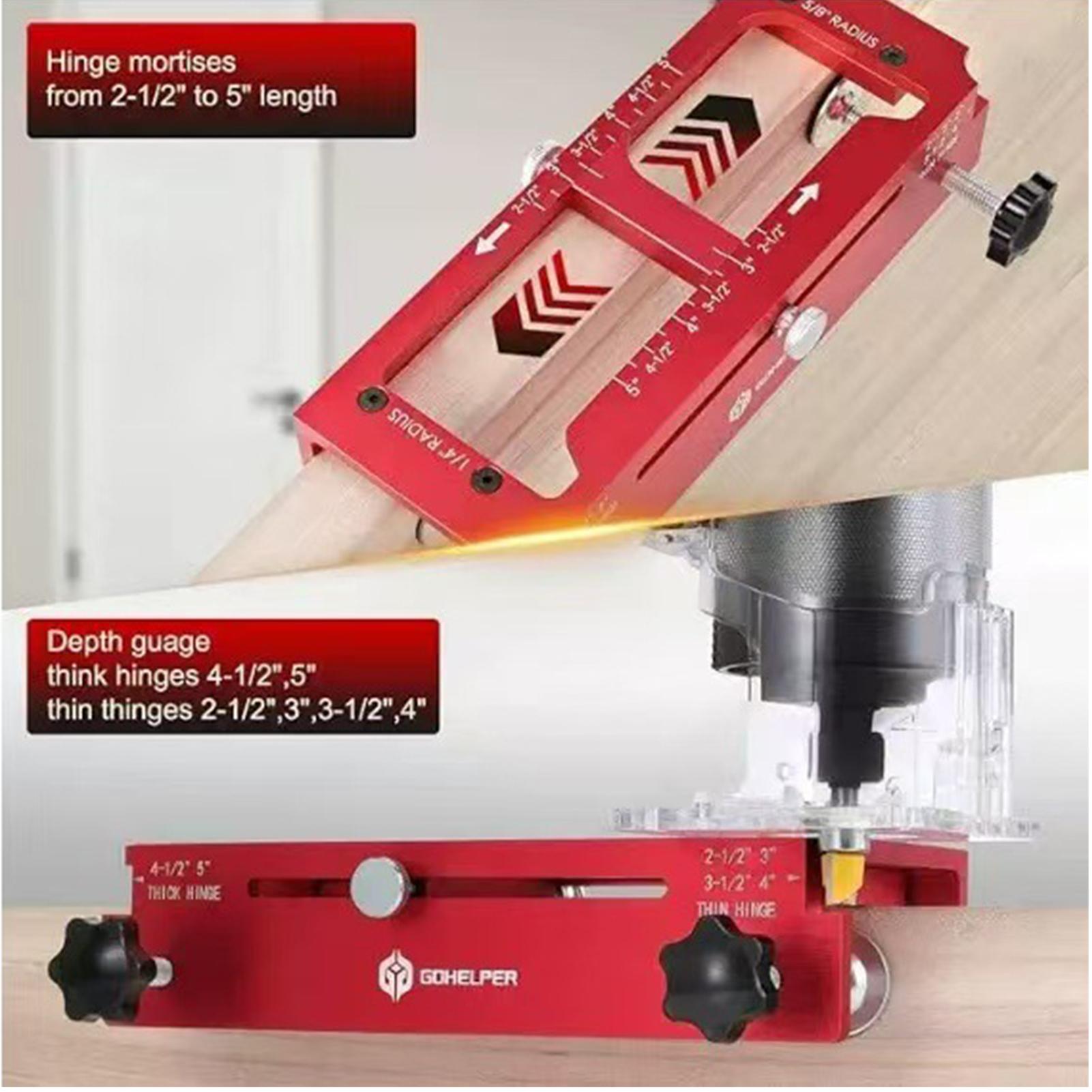 Plantilla para bisagras de pue - Tools For Home Workshop reseña y precio